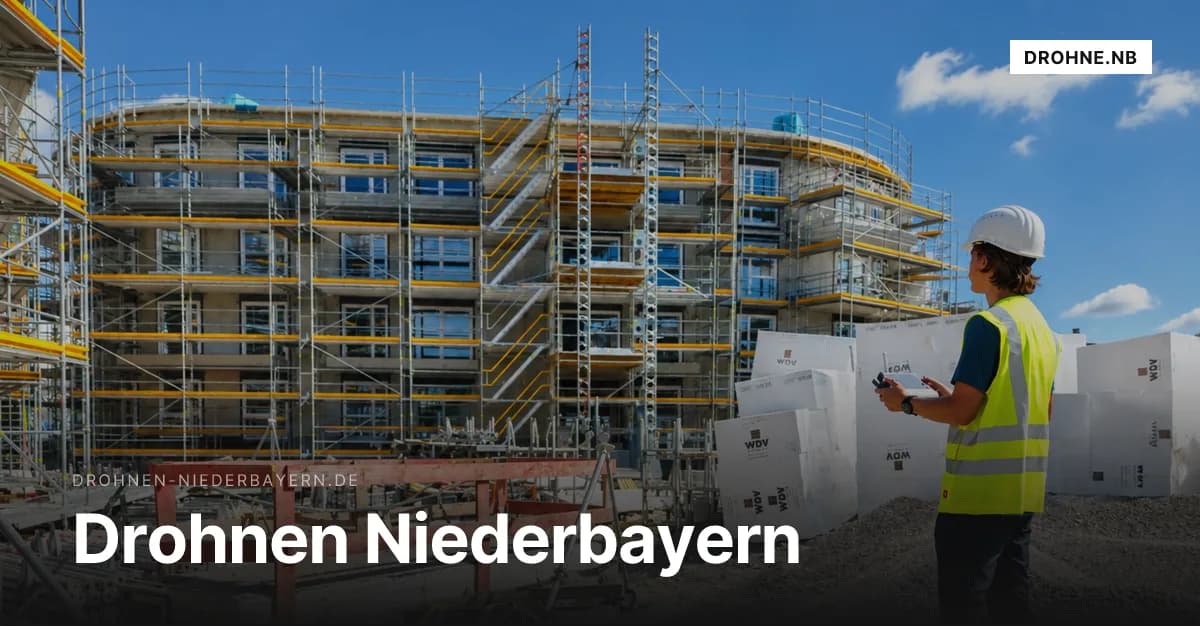 Drohnen Niederbayern — Baudokumentation, 3D-Modelle und RTK-Vermessung per Drohne in Niederbayern