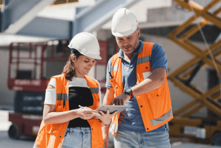 Vor Ort dokumentieren auf der Baustelle